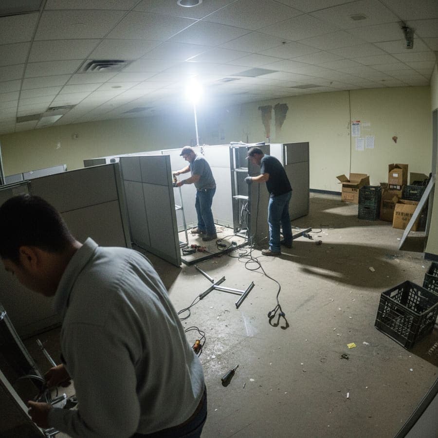 Industrial epoxy floor application in warehouse with anti-slip additive