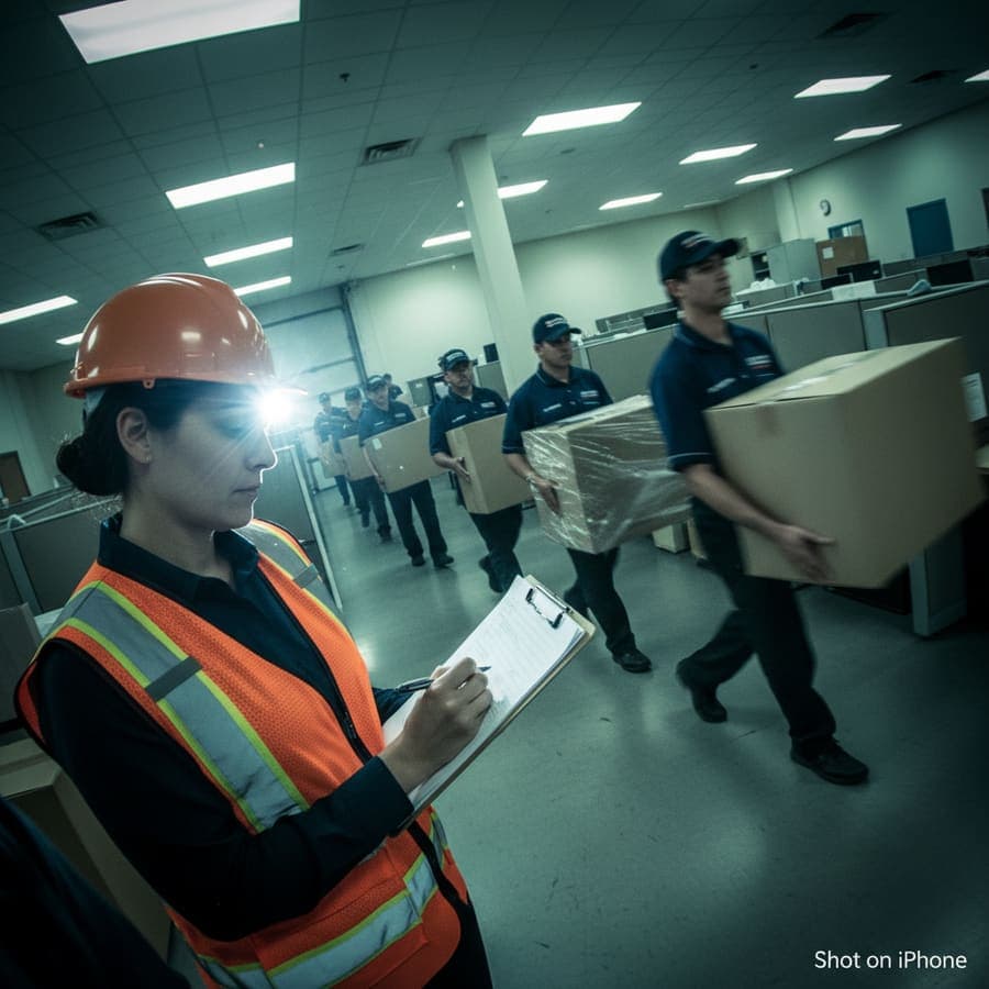 Low-VOC interior repaint in occupied office space